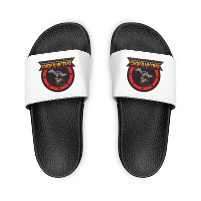 Dallah Radio Men's White PU Slide Sandals