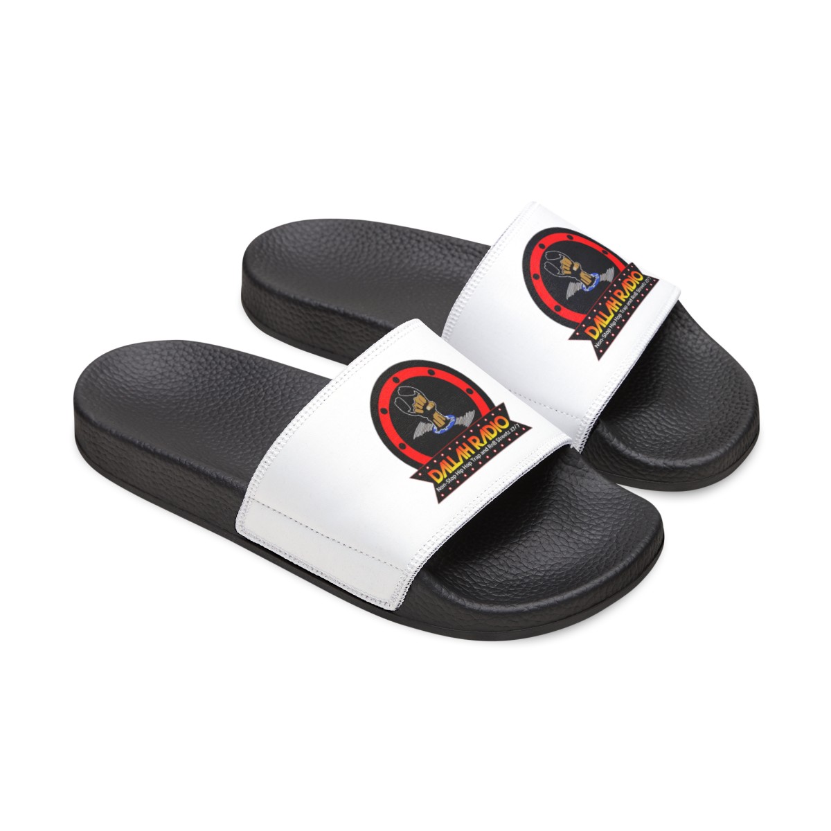 Dallah Radio Men's White PU Slide Sandals product thumbnail image