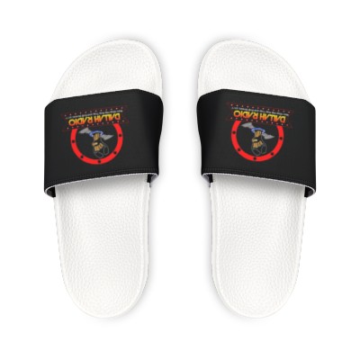 Dallah Radio Men's Black PU Slide Sandals