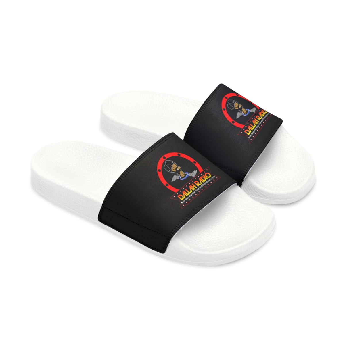 Dallah Radio Men's Black PU Slide Sandals product thumbnail image