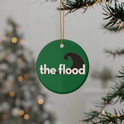 the flood's Christmas Ornament - Green