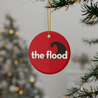 the flood's Christmas Ornament - Red