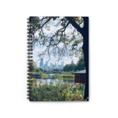 Chicago Skyline Lincoln Park Spiral Notebook - Ruled Line