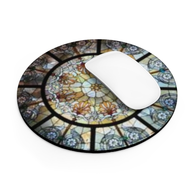 Glass Dome Round Mouse Pad 