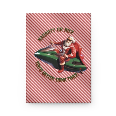 Super Santa (Naughty or Nice) Hardcover Journal Matte