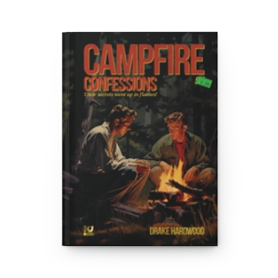 Campfire Confessions Gay Pulp Fiction Hardcover Journal