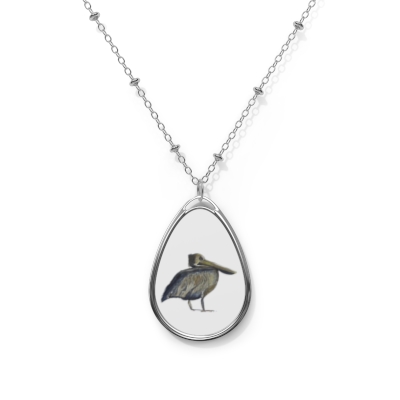 Pelican Oval Necklace