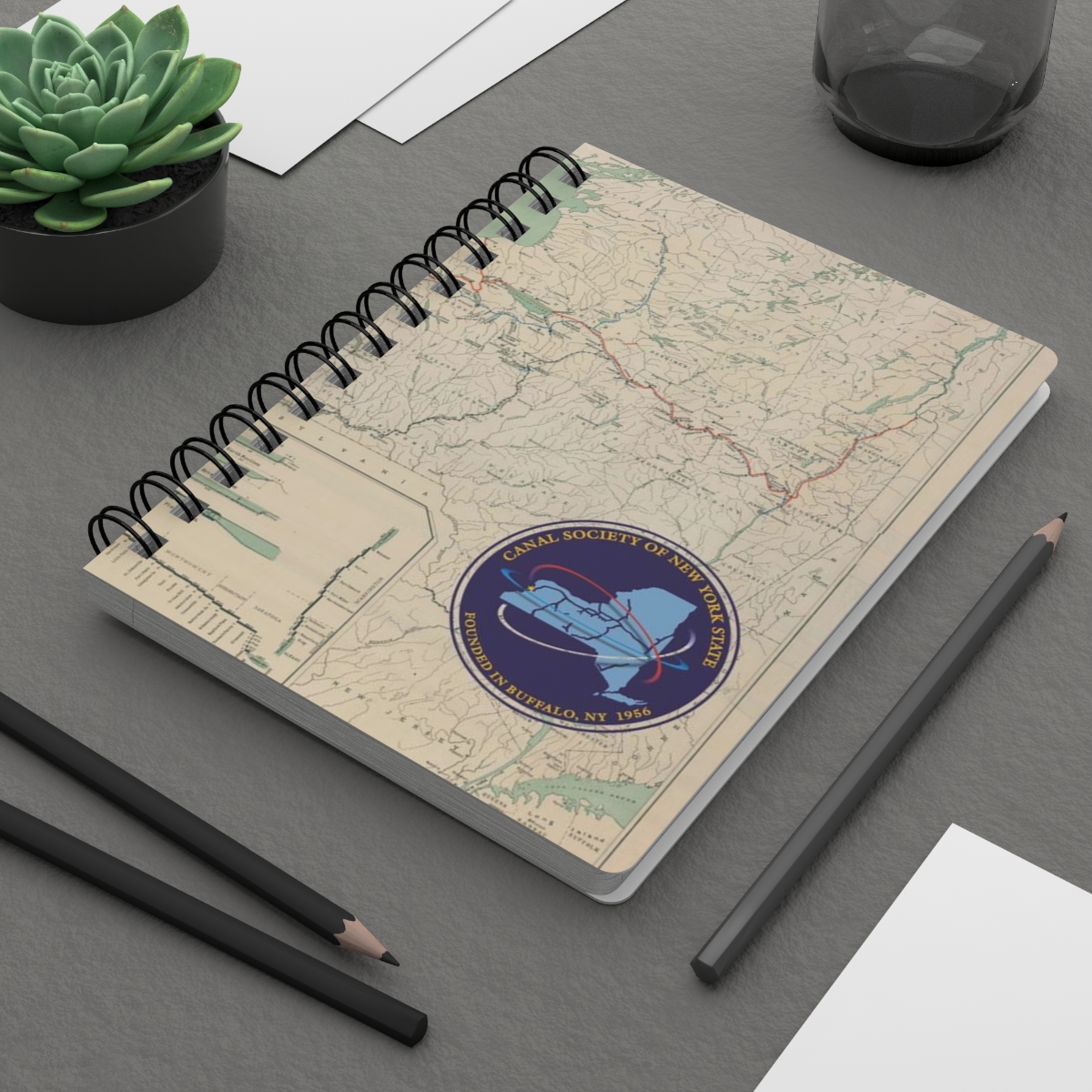 Canal Map Spiral Bound Journal product thumbnail image