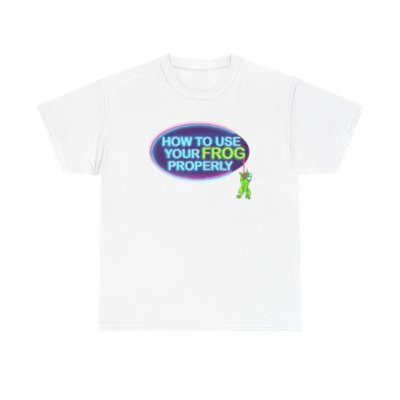 How to Use Your Frog Properly Logo Heavy Cotton Tee
