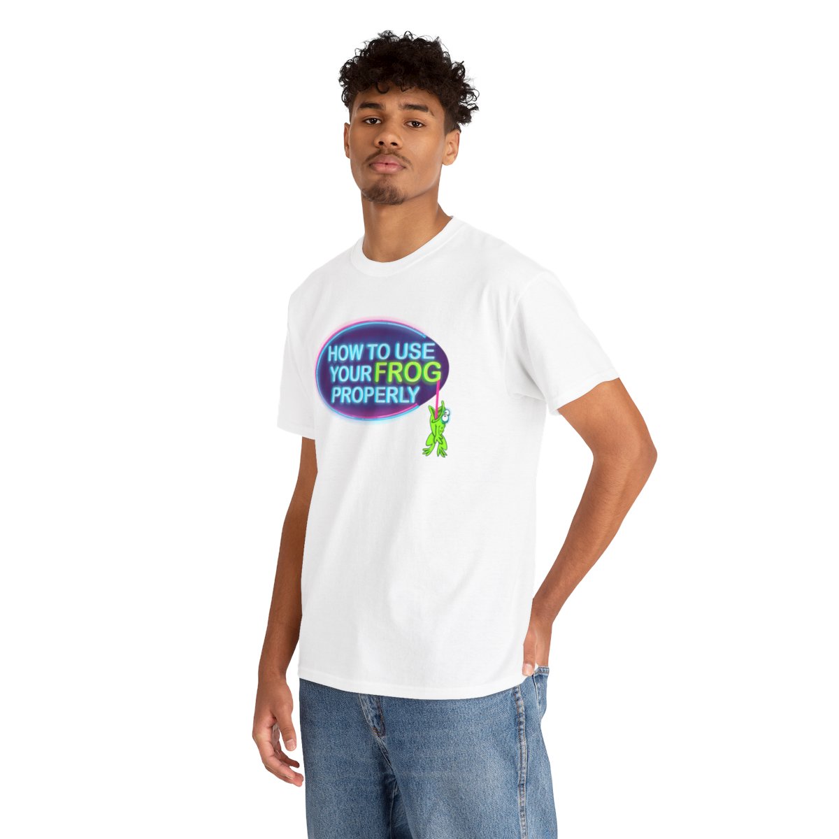 How to Use Your Frog Properly Logo Heavy Cotton Tee product thumbnail image