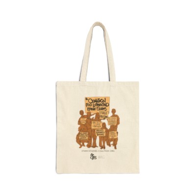 Coalition for Liberated Ethnic Studies Cotton Canvas Tote Bag in Collaboration with Robert Liu-Trujillo