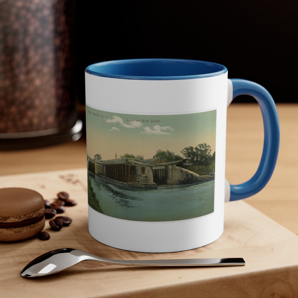 Port Byron Historic Postcard Accent Coffee Mug, 11oz product thumbnail image