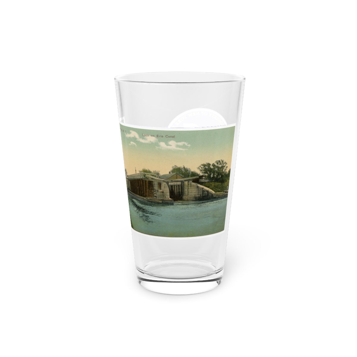 Port Byron Historic Postcard Pint Glass, 16oz product thumbnail image