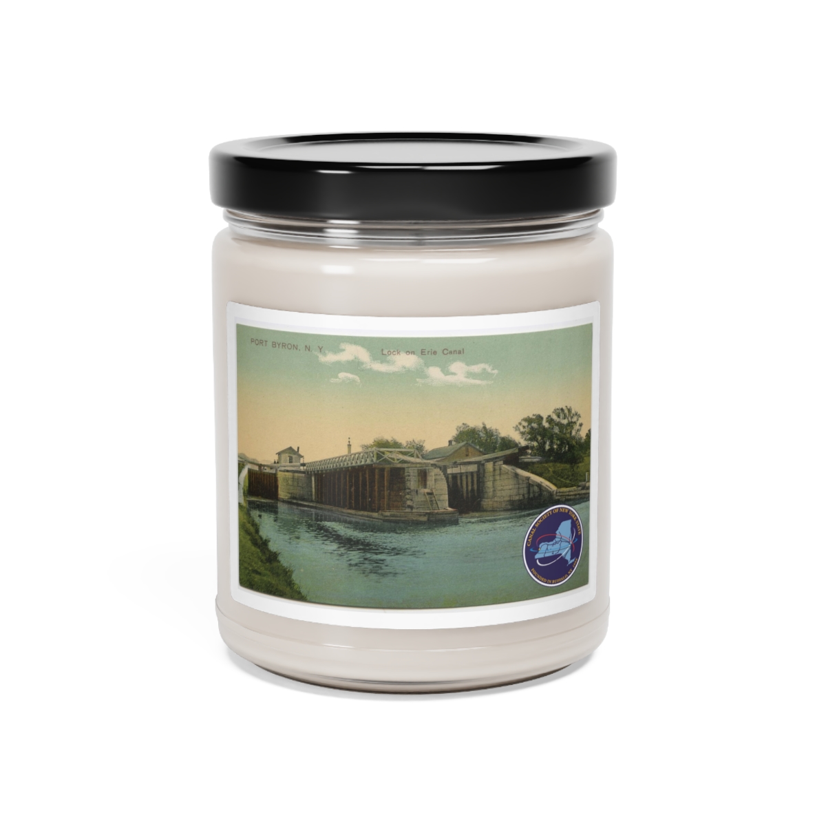 Port Byron Historic Postcard Scented Soy Candle, 9oz product thumbnail image