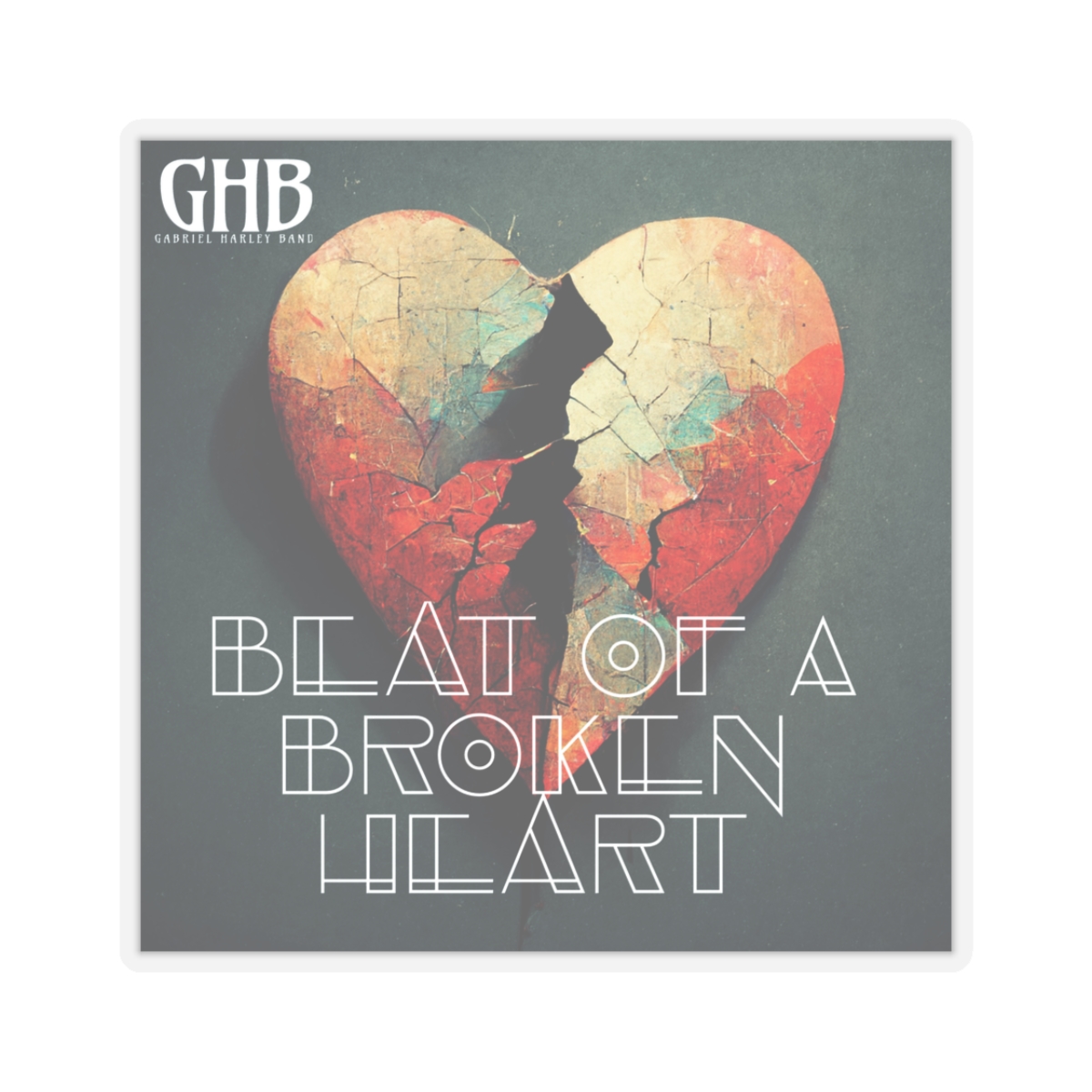 Beat of a Broken Heart Sticker (multiple sizes) product thumbnail image