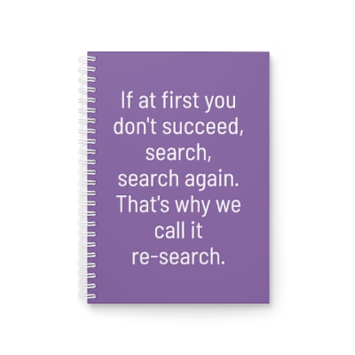 Re-Search | Spiral Notebook