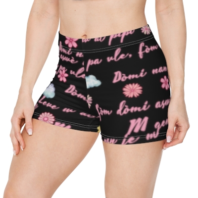 Women's Shorts (AOP) - You can wear this for sleep - Dòmi, fè dodo