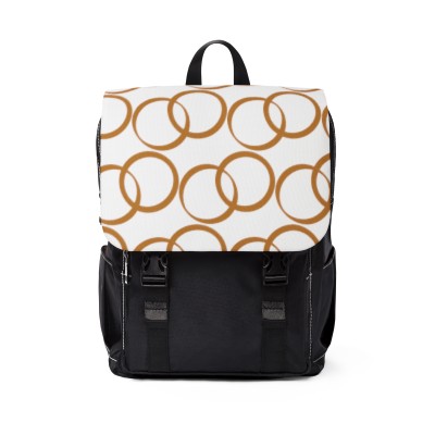 Unisex Backpack Circles Gold
