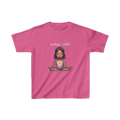 Indigo Child Meditating Girl T-Shirt Kids