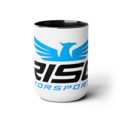 Rise Motorsports Two-Tone Coffee Mugs, 15oz