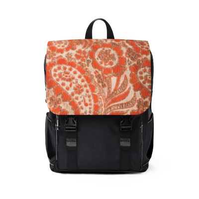Backpack Orange Paisley