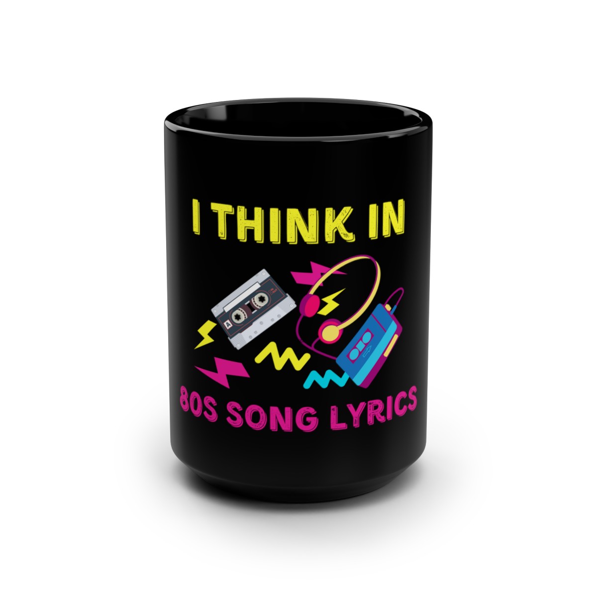 80s Music Lyrics Mug, 15oz product thumbnail image