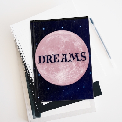 Pink Moon Dream Journal with Blank Pages