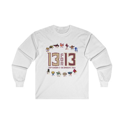 2023 Florida State 13 FOR 13 Undefeated Long-Sleeve Tee-shirt 