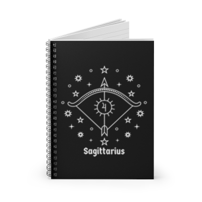 Astrology Zodiac Sagittarius Spiral Notebook - Ruled Line