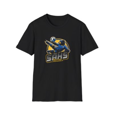 SAHS Boys Soccer Mascot Logo (Front and Back ) T-shirt