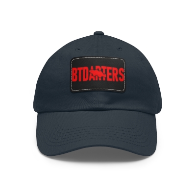 BTDarters' Dad Hat with Leather Patch (Rectangle)