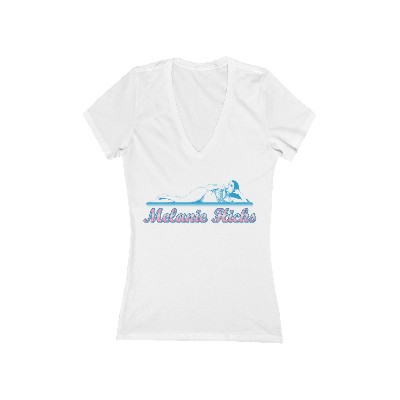 For the Ladies - Jersey Short Sleeve Deep V-Neck Tee