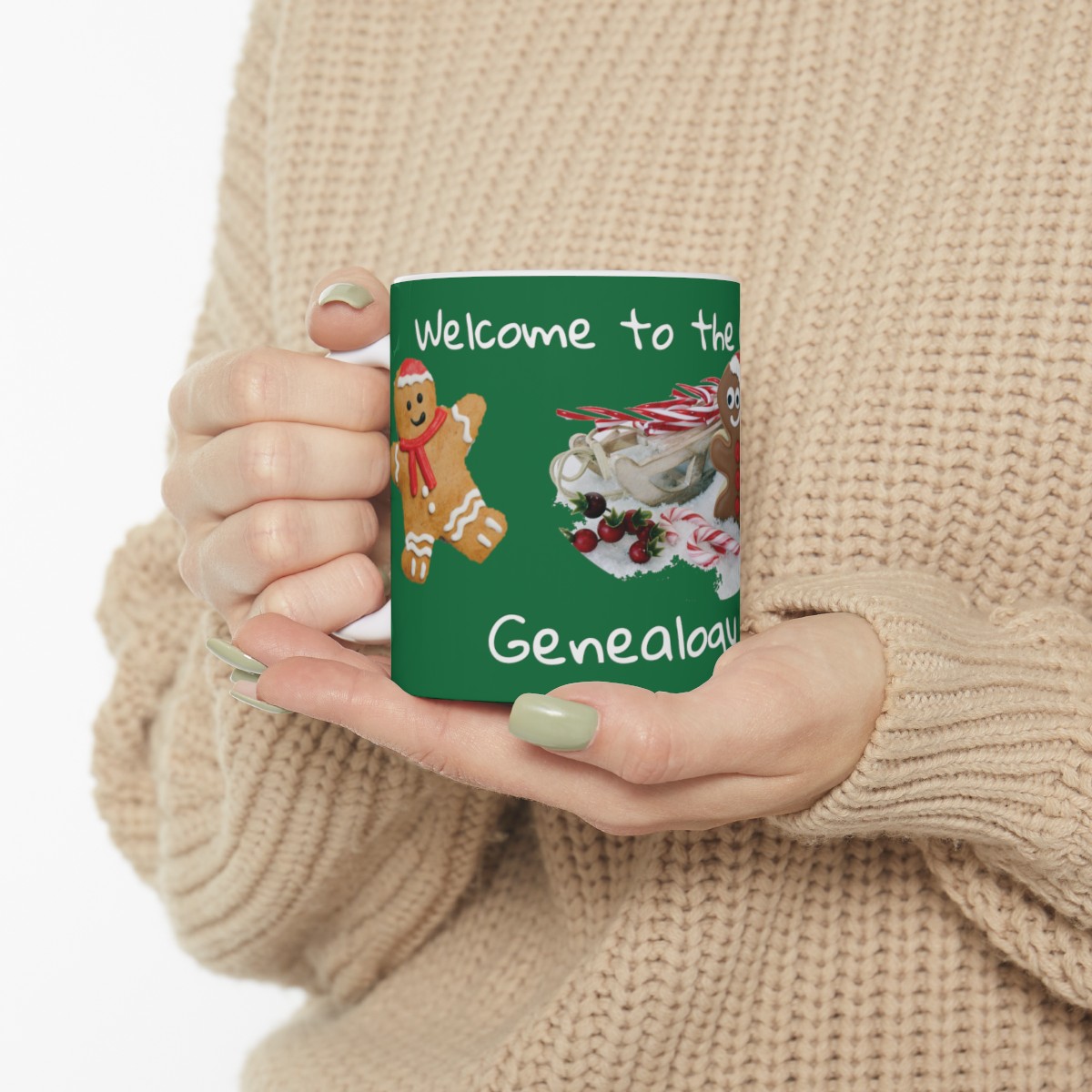 Welcome to the Gingerbread Genealogy Party! - Ceramic Mug 11oz product thumbnail image