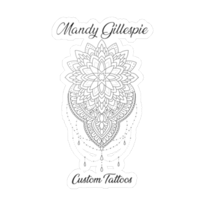 Mandala by Mandy Gillespie kiss cut vinyl sticker
