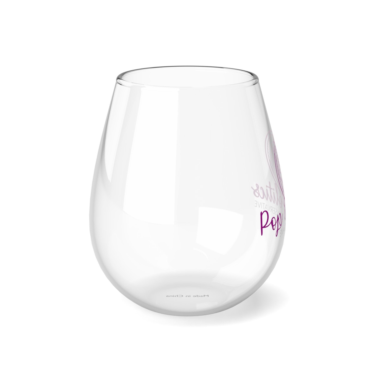 "No Filter" - Stemless Wine Glass, 11.75oz product thumbnail image