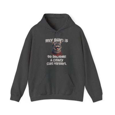 TO BECOME A CRAZY CAT PERSON Unisex Heavy Blend™ Hoodie