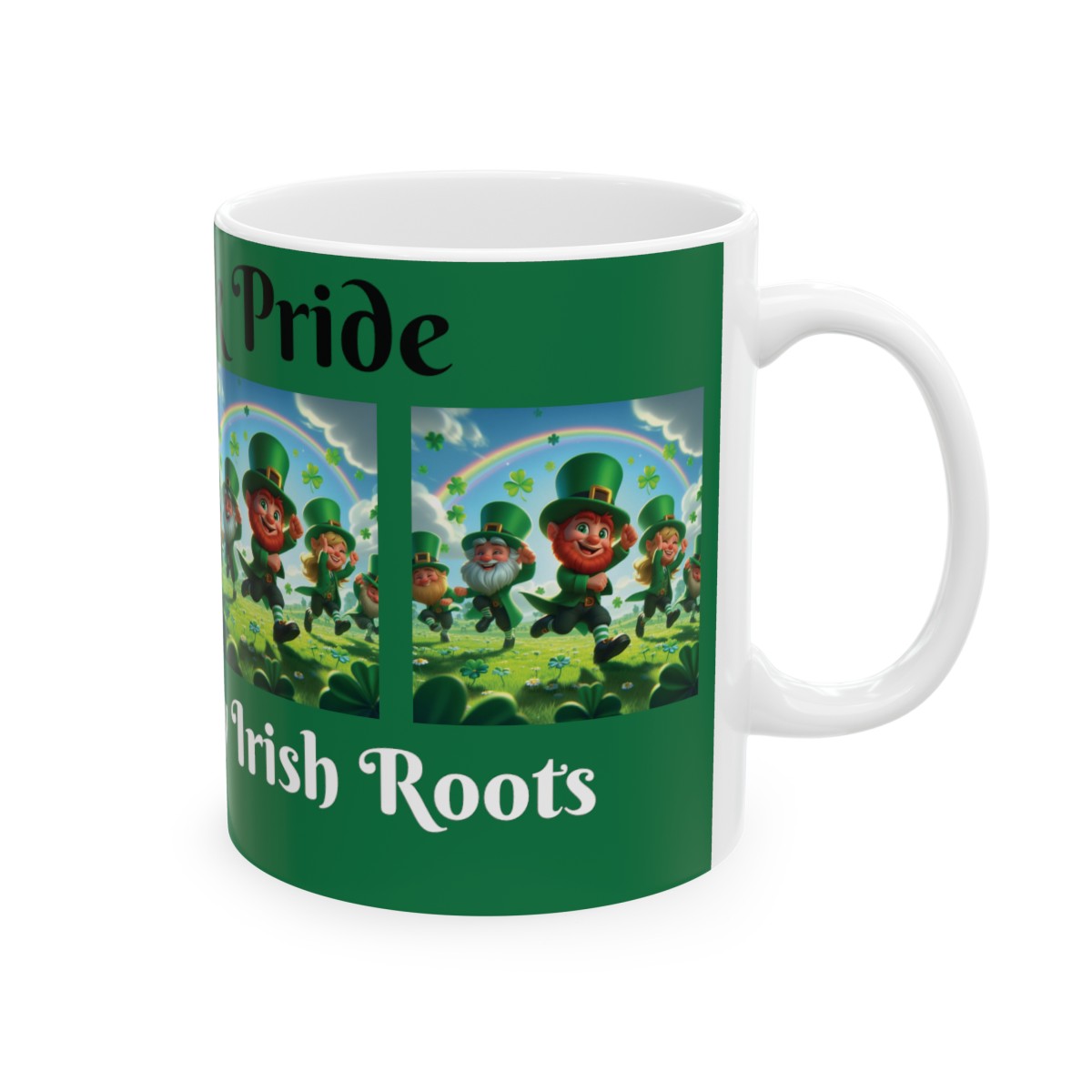 Irish Genealogy Gift - Shamrock Pride: Celebrating My Irish Roots - Ceramic Genealogy Mug 11oz for Genealogists Family History product thumbnail image