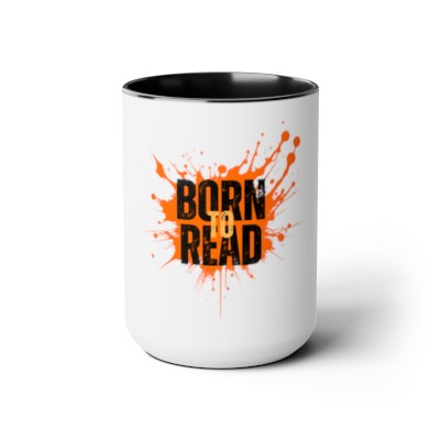 Born To Read Two-Tone Coffee Mug 15oz