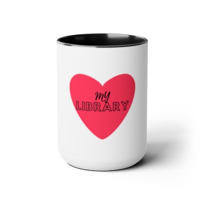 Love My Library Two-Tone Coffee Mug 15oz