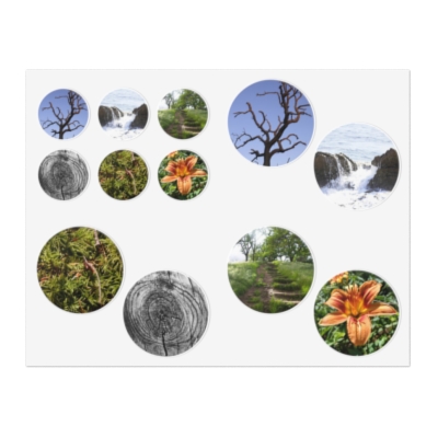 8.5x11 Landscape Scenery Sticker Sheets