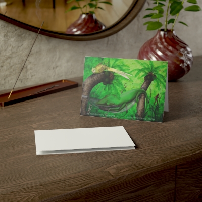 Sleeping Anole Greeting Cards (1, 10, 30, and 50pcs)