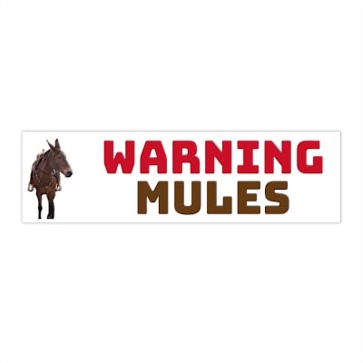 Mule Bumper Stickers
