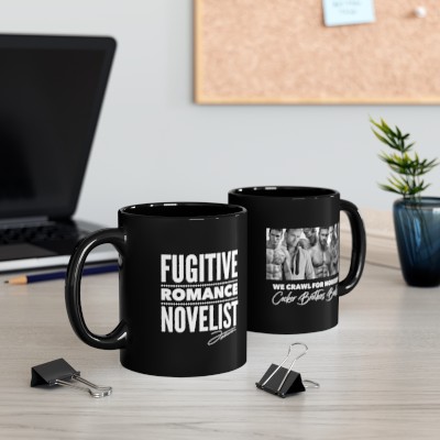 Fugitive Romance Novelist / Cocker Brothers Slogan Mug