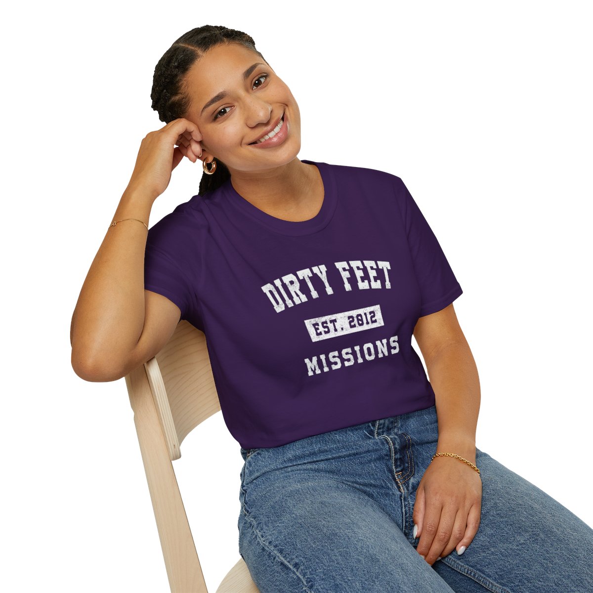 Dirty Feet Missions Unisex EST T-Shirt product thumbnail image