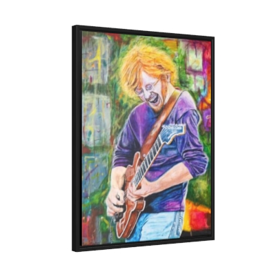 Framed Canvas: Trey Anastasio by Kira Matos (Wood Frame, Gallery Wrapped 1.25 in)