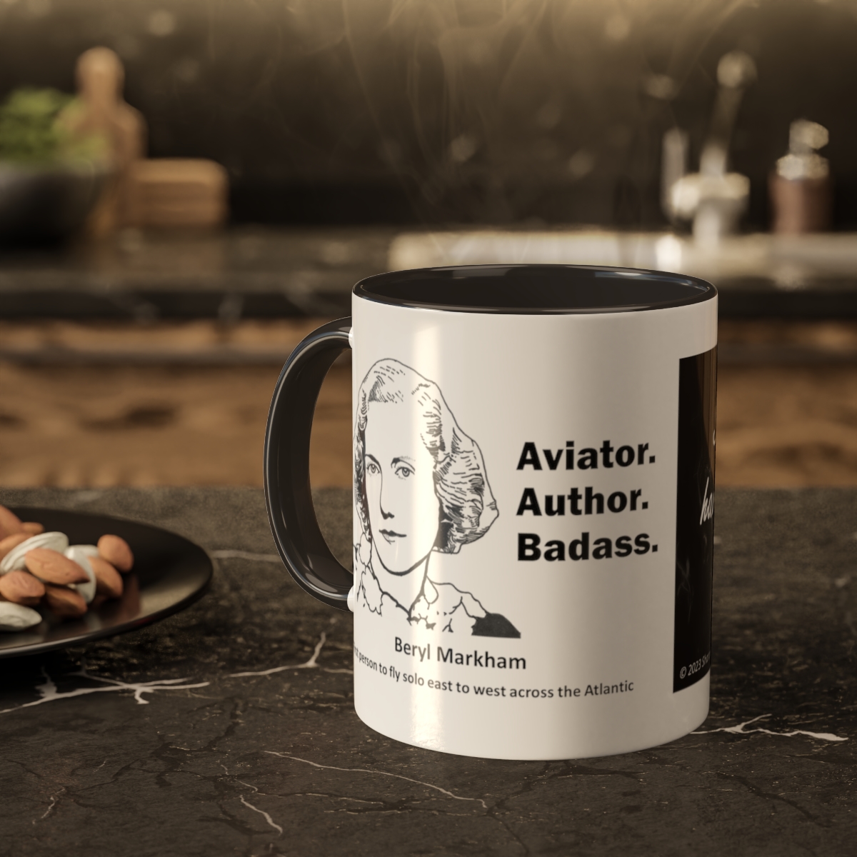 Beryl Markham mug "Aviator. Author. Badass." product thumbnail image