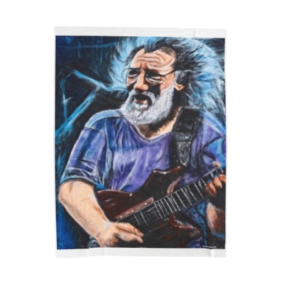 Blanket: Jerry Garcia Artwork by Kira Matos