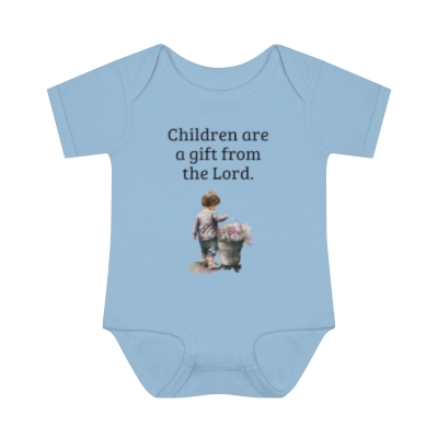 Infant Baby Rib Bodysuit - Children Are a Gift 