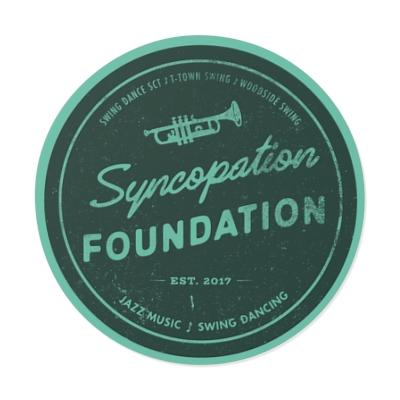 Syncopation Foundation Round Vinyl Stickers