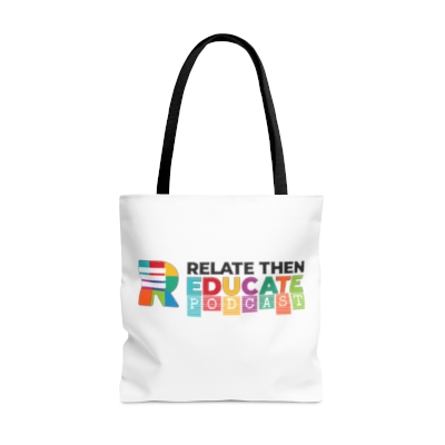 Relate Then Educate Podcast Tote Bag for Teachers